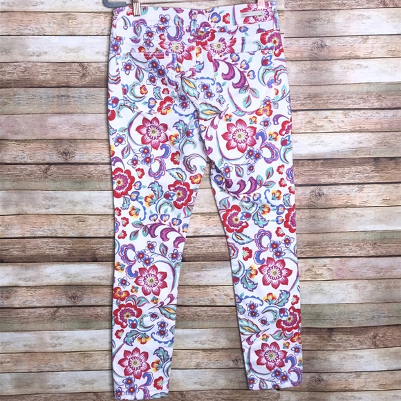 Pilcro and the Letterpress Floral Mid Rise Jeans - Picture 5 of 10